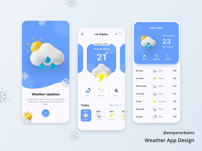 Weather App app mobileapp ui uidesign uidesigner ux