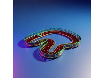 R of Playground Christmas 3D Typography 36 days of type 3d alphabet animation blender bumper car christmas cute design graphic design illustration lettering motion graphics type face typography ui