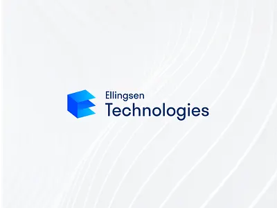 Ellingsen Technologies branding clean design graphic design logo logos norway norwegian startup tech technology