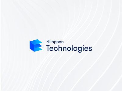 Ellingsen Technologies branding clean design graphic design logo logos norway norwegian startup tech technology