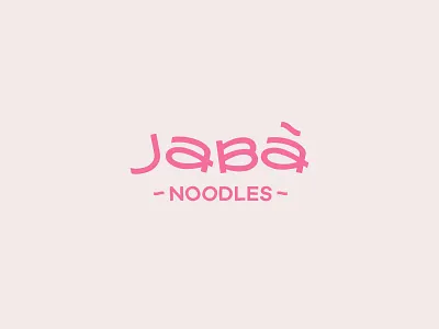 Jàba Noodles – Main Logo branding design icon design logo mplsminn typography vector