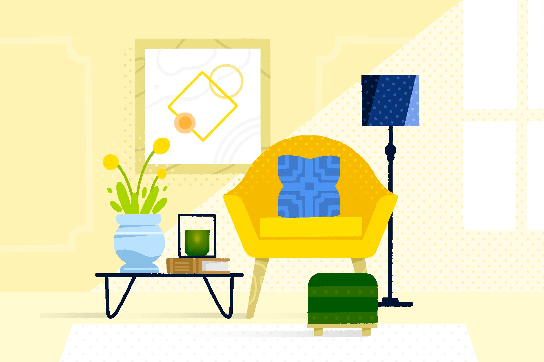 Example of Mid-century living space