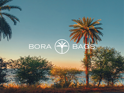 Bora Bags bora bags branding clean cooler bags design kuwait logo palm palm tree skateboard sunset surf tote tote bags visual identity