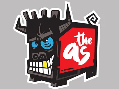 theAs sticker3 branding clothing design funky graphic design illustration kirpluk label logo simple sticker tshirt vector