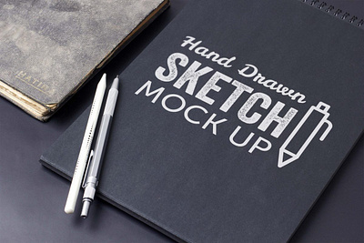 Hand Drawn Notebook Cover Mockup 3d animation book branding cover design design template designs drawn graphic design hand illustration logo mockup motion graphics psd psd mockup ui web