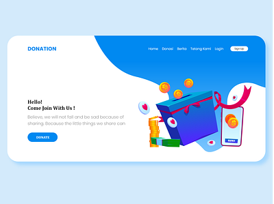 Landing Page donation landing page