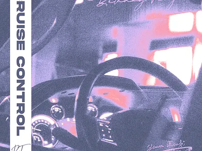 Cruise Control (song cover design) branding cover design design flat graphic design illustration retro song cover