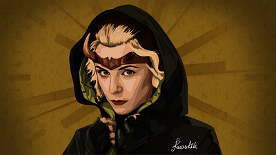 Sylvie (Lady Loki) Vector Portrait 2d art adobe illustrator adobe photoshop art design digital graphic art graphic design illustration lady loki loki marvel mcu portrait portrait illustration sophia di martino sylvie vector vector illustration vectorart