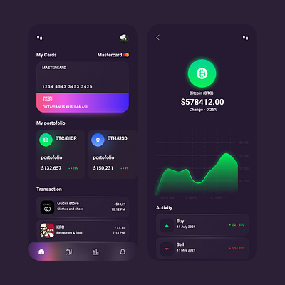 wallet app figma ui ux wallet app