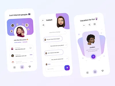 Social Media App - Design Concept 2021 2021 design 2021 trend 2021 trends alphadesign app trends clean design design trends designs illustration logo mobile modern modern desing modern mobile design trendy ui uiux ux