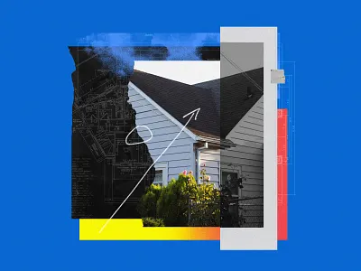 Artboard Snippet 3 blueprint collage home roof