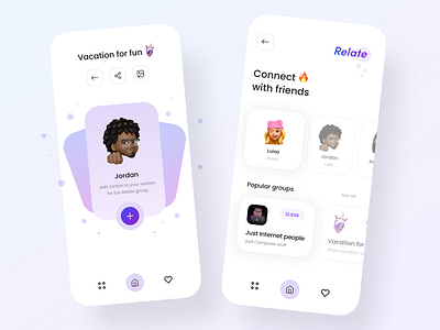 Social Media App - Mobile Design 2021 2021 design 2021 trend alphadesign clean clean design design design trends designs illustration julius branding logo mobile design modern modern app modern design modern mobile ui trend design trends ui