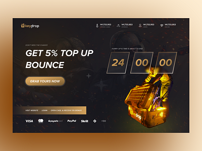 Key-drop - landing page 3d animation app app design application branding design flat graphic design icon logo motion graphics ui