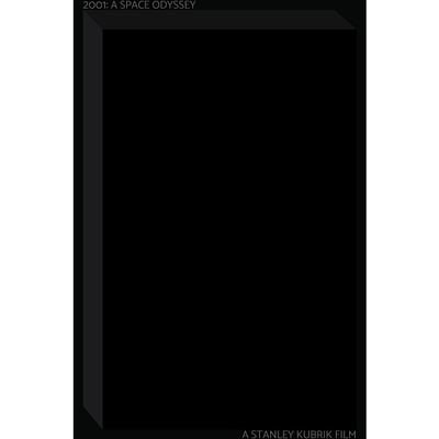 2001: A Space Odyssey 2001 2001 a space odyssey black branding design graphic design minimal monolith movie poster poster design shades of black