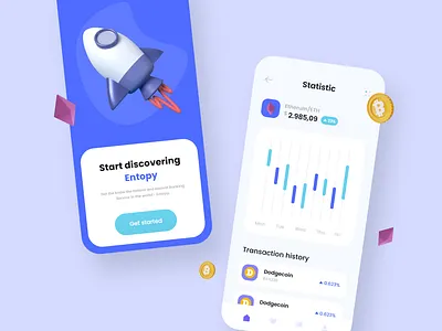 Mobile Design - Banking app 2021 2021 design 2021 trend alphadesign banking app clean design designs illustration julius branding logo mobile mobile designs modern popular popular designs trendy ui ui design ui designs