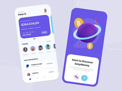 Mobile Banking App Design 2021 2021 design 2021 trend alphadesign clean design design trends designs illustration julius branding logo mobile trends mobile ui mobile ux modern modern design trend design trendy ui ux design