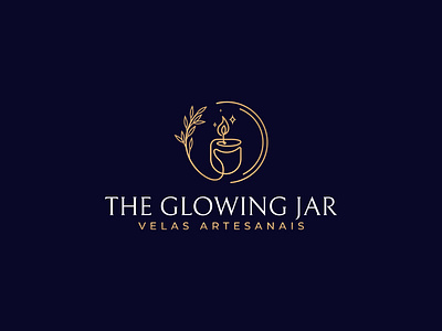 "The Glowing Jar" Luxurious Line art Logo design botanical logo branding candle logo cosmetics logo elegant logo fashion elegant luxury feminine logo floral logo girlish logo line art logo logo logo design luxury brand logo luxury candle logo luxury logo minimal line art logo minimal logos minimalist logo royal candle logo