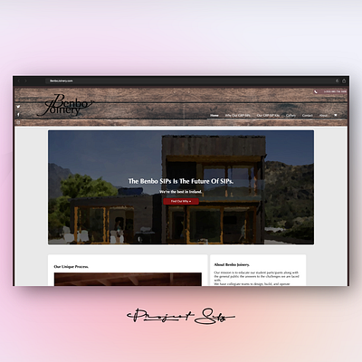 Benbo Joinery branding css design graphic graphic design html logo ui ux web web design web designer web develop web development