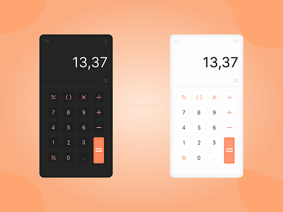 Calculated a mobile calculator | DailyUI app calculator daily100ui dailyui design figma mobile ui