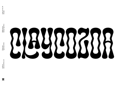 CLAYCOZOA - multipurpose display font art art noveau branding design display font font illustration logo logo designs minimalist modern psychedelic ui