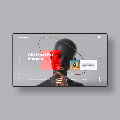 Abstractic concept UI Daily challenge creative uxui webdesign landingpage uiux webdesign landingpage uxui ecom landingpage uxui webdesign ui uxui landingpage webdesign uxui webdesign landingpage uxui webdesign website