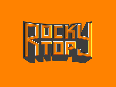 Rocky Top Test illustration knoxville lettering rocky top tennessee tn type typography