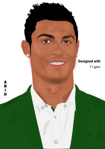 ILLUSTRATION OF CHRISTIANO RONALDO ball baller christiano design illustration ronaldo soccer vector