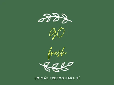 Go Fresh branding design logo typography