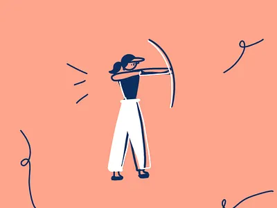Archery design illustration illustrationoftheday illustrator minimal