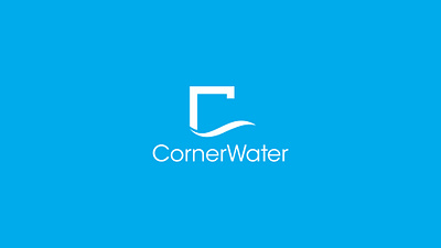 Logo Design CornerWater branding graphic design logo