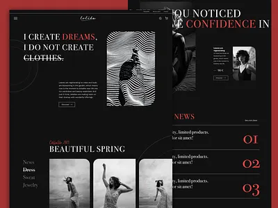 Landing page just for fun! branding conception design ecommerce ergonomic figma graphic graphic design illustration interactive minimal photography product productdesign shop typography ui ux web webdesign