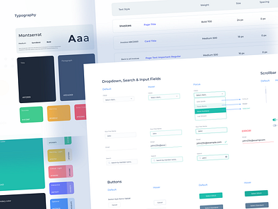 Design System app button color design design system focus guide hover input field interface system typography ui ui color guide ui design