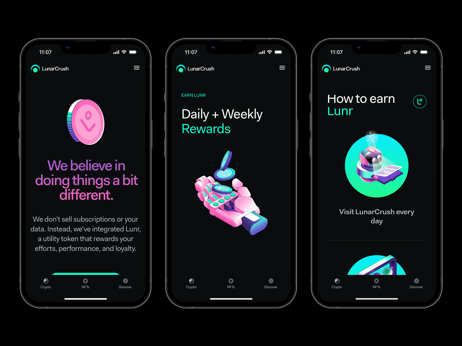 Lunr (LunarCrush) Token Design by Lucas Fields on Dribbble