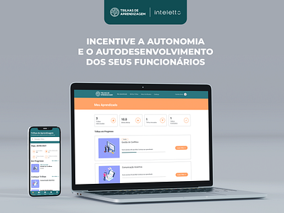 App Trilhas de Aprendizagem app courses education educational learn learning mobile platform study ui ux web