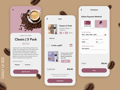 DAILY UI - 002 challenge checkout daily dailyui design figma freelance illustration ui uidesign