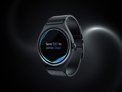 Send money watch OS android app branding card checkmark credit done language money nlp oem os send transfer ui visual voice watch watchos wearos