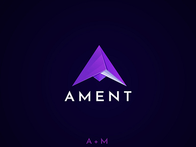 AMENT | Modern Lettering "A" + "M" Logo Design a a logo branding branding design business logo creative logo design graphic design icon illustration letter based logo lettering logo logo logo design minimal logo minimalist logo modern nft ui wording logo