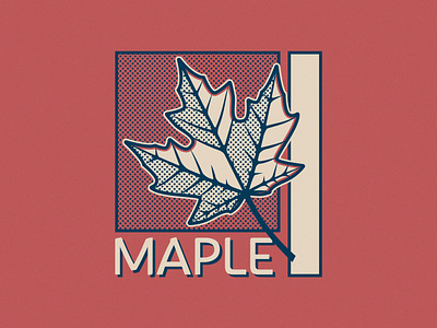 Maple Leaf - 269/365 anime comic half tone halftone illustration illustrations leaf leaves manga maple nature tree