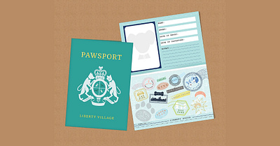 Petcare Passport design illustration