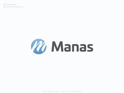 Manas Brand Logo app brand logo branding branding identity clean colorful creative design gradient graphic design icon illustration logo logo design logo designer logotype minimalist modern web