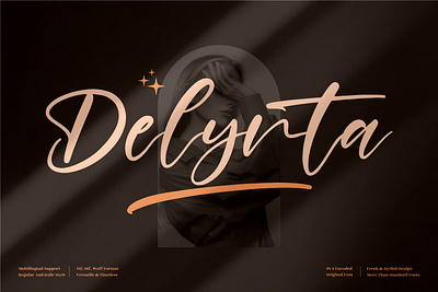 Delynta - Handwritten Script Font 3d animation app branding design graphic design icon illustration logo motion graphics typography ui ux vector