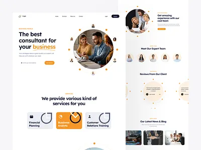 Eagle : Landing Page animation business landing page design home page hover landing landing page landing page hero ui design ux ux design uı website