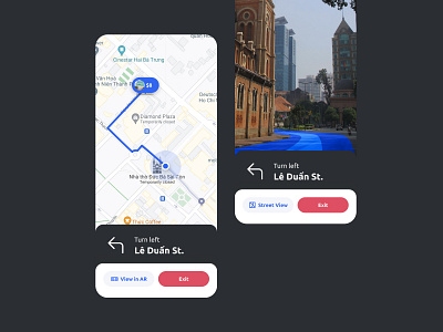 Navigation Mobile UI app ar design guide interface map mobile navigation park ui ux