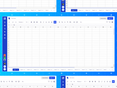 Spreadsheet UX/UI (Light mode) app deebpro figma spreadsheet ui ux