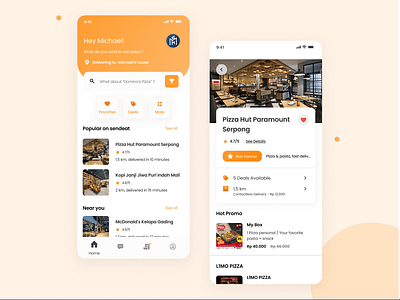 Food Delivery Mobile App app design designer food delivery app ios mobile app pizza delivery app ui ui design uiux uix ux ux design