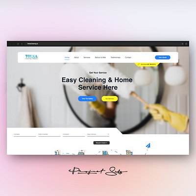 Tolka Cleaning branding css design graphic graphic design html logo ui ux web web design web designer web dev web develop web developer