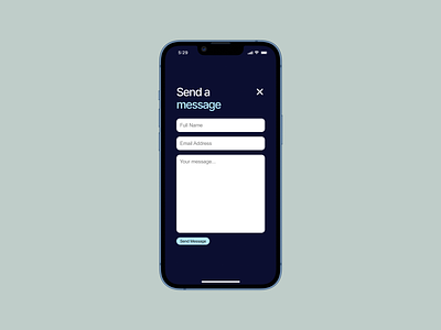 Mobile Contact Form components contact form email field forms hover input link login mail message minimal mobile sign in sign up state text text field ui ux