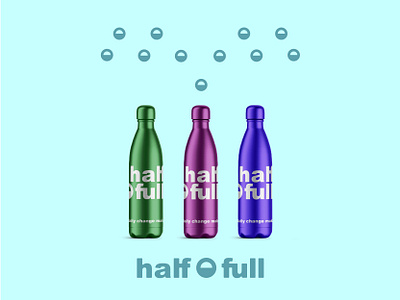 Change to reusable bottles - Visual Identity bottle brand branding change design eco friendly graphic design illustration illustrator logo packaging packaging design positivity sustainable typography vector visual identity water bottle