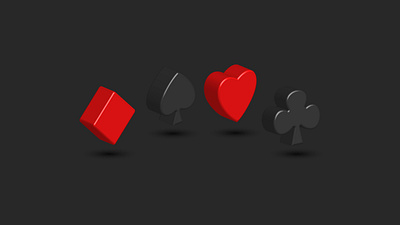 Suits of playing cards 3d shapes 3d graphic 3d shapes 3d vector backdrop background black and red blackjack casino cross dark background graphic design illustration lucky playing card poker suits suits playing cards vector