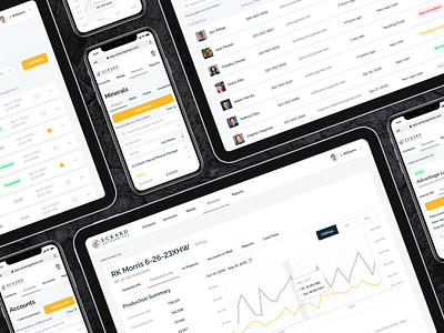 Eckard. CMS for oil and gas investment project cards chart cms data database design desktop figma finance gas investment minerals mobile oil table tabs ui user interface ux web